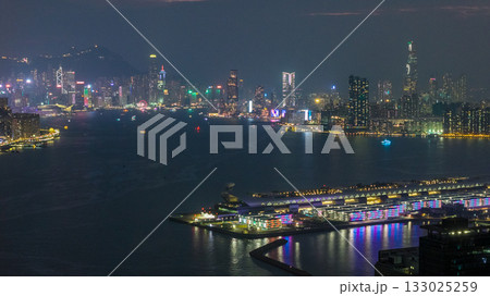 Nov 2 2025 Night Harbour Skyline Lights Of Hong Kong 133025259