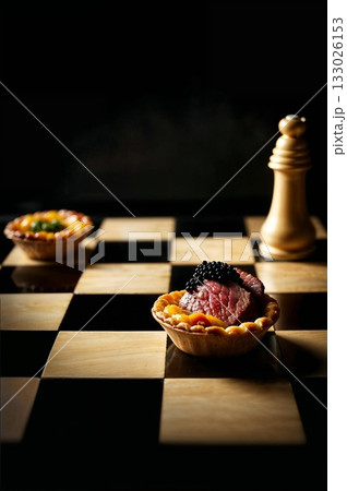 Gourmet Desserts on Chessboard with Strategy and Elegance Gourmet Desserts on Chessboard with Strategy and Elegance 133026153