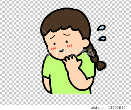 照れる アジア人の女の子 照れる アジア人の女の子 133026194