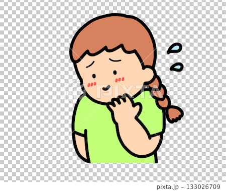 害羞的棕髮女孩 害羞的棕髮女孩 133026709