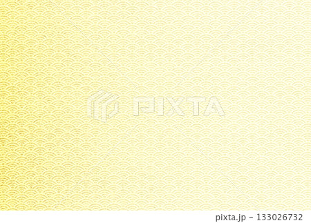 キラキラ輝く繊細な淡金色の模様に青海波柄を重ねた背景画像5b キラキラ輝く繊細な淡金色の模様に青海波柄を重ねた背景画像5b 133026732