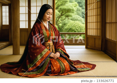 平安時代風の女性 133026771