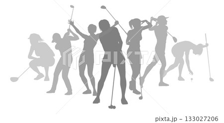 Golfers Golfing Silhouette Golf People Silhouettes Golfers Golfing Silhouette Golf People Silhouettes 133027206