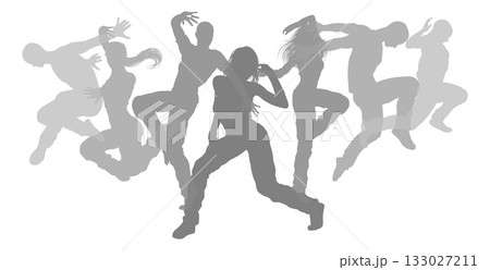 Dancers Silhouette Street Dance Poses Silhouettes Dancers Silhouette Street Dance Poses Silhouettes 133027211