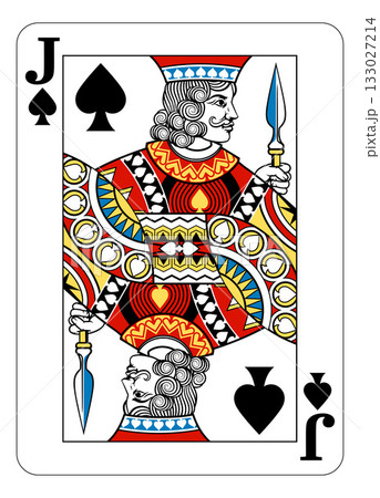 Jack of Spades Design from Deck of Playing Cards 133027214