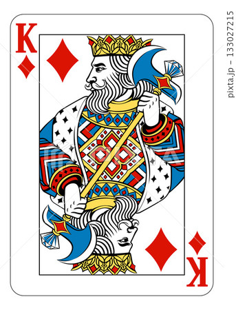 King of Diamonds Design from Deck of Playing Cards 133027215