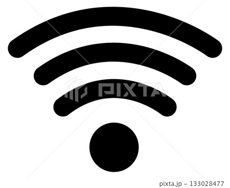 Wi-Fiマークのフラットアイコン 133028477