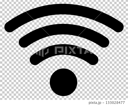 Wi-Fiマークのフラットアイコン 133028477