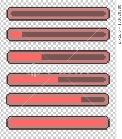 Meter pixel art_red Meter pixel art_red 133029380