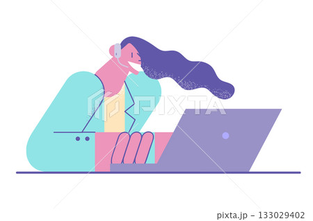 Telemedicine, online medical help concept. Telemedicine, online medical help concept. 133029402