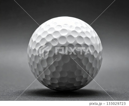 A white golf ball is placed 133029723