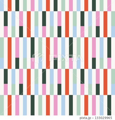 Stripes Christmas seamless pattern. Vertical candy colors festive thin lines wallpaper, gift wrap texture Stripes Christmas seamless pattern. Vertical candy colors festive thin lines wallpaper, gift wrap texture 133029965