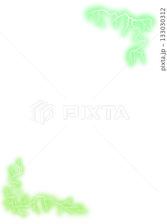 電気の縦フレーム(緑) 電気の縦フレーム(緑) 133030312