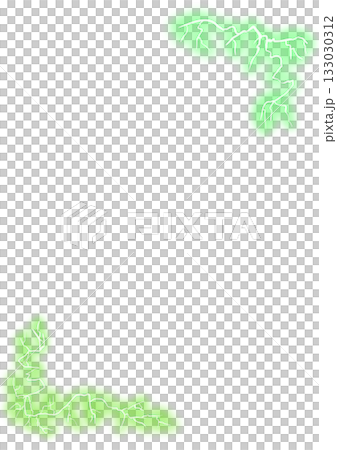 電気の縦フレーム(緑) 電気の縦フレーム(緑) 133030312