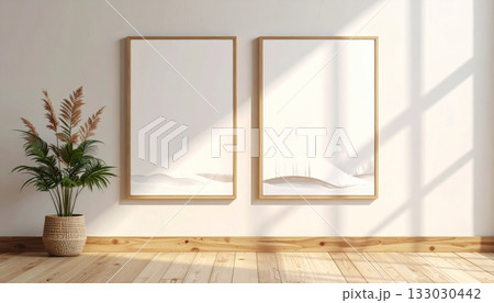 Inside a contemporary room with light from large windows Inside a contemporary room with light from large windows 133030442