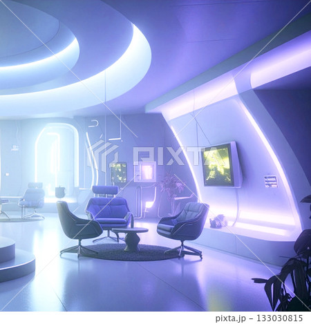 近未来的なオフィス 133030815