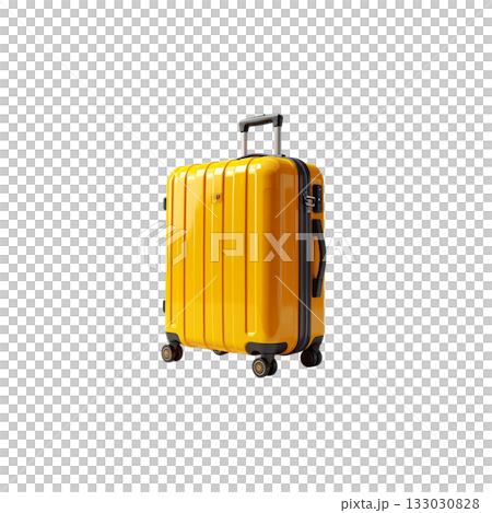 Red suitcase isolated on white background Red suitcase isolated on white background 133030828