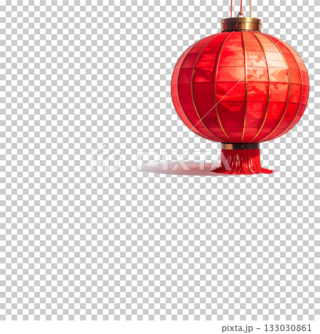 Illustration of a red lantern on a white background Illustration of a red lantern on a white background 133030861