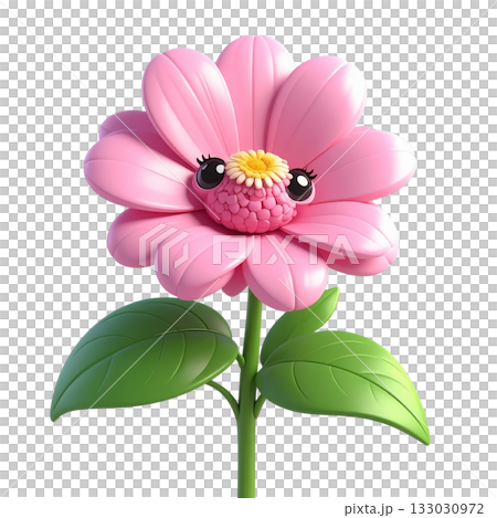 Beautiful pink cosmos flower blossom bouquet isolated on white background 133030972