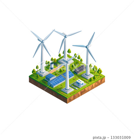 Architecture: Isometric 3D model of a real estate house with solar panels in an urban environment construction plan. Architecture: Isometric 3D model of a real estate house with solar panels in an urban environment construction plan. 133031009
