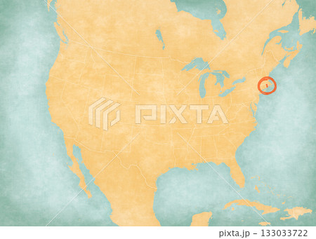 Map of United States of America - Rhode Island 133033722