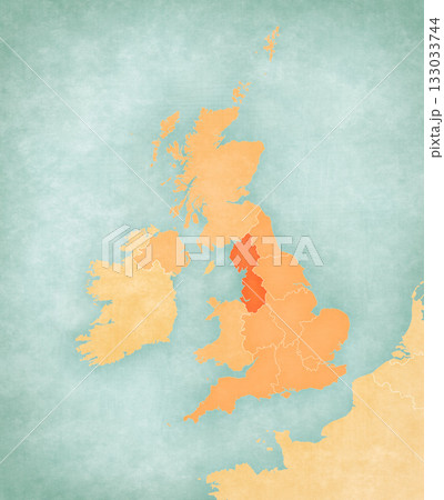Map of England - North West England 133033744