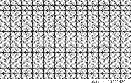 由五邊形和三角形組成的方形、粗糙的線條網格 133034264
