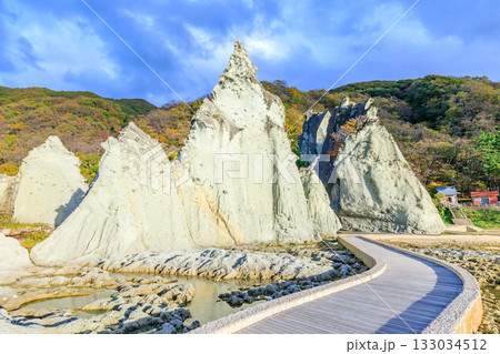 秋の仏ヶ浦　青森県下北郡 133034512
