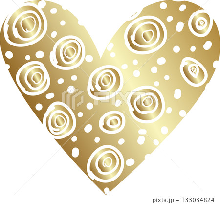 Heart line pattern gold color Heart line pattern gold color 133034824