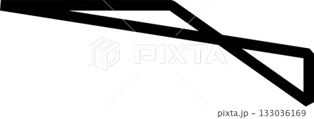 Triangle line bold. Geometric graphic element 133036169