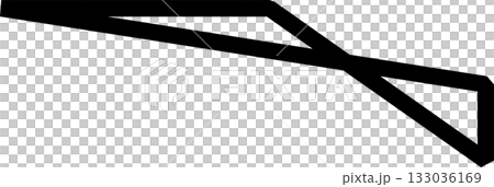 Triangle line bold. Geometric graphic element 133036169