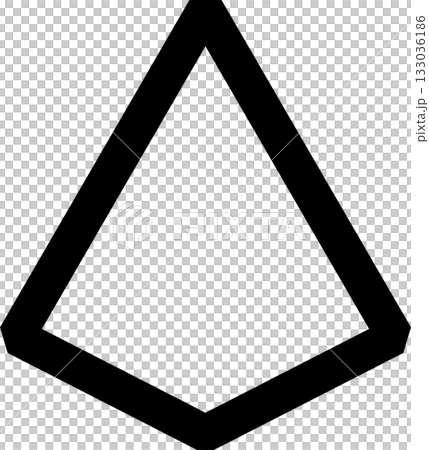 Triangle line bold. Geometric graphic element Triangle line bold. Geometric graphic element 133036186