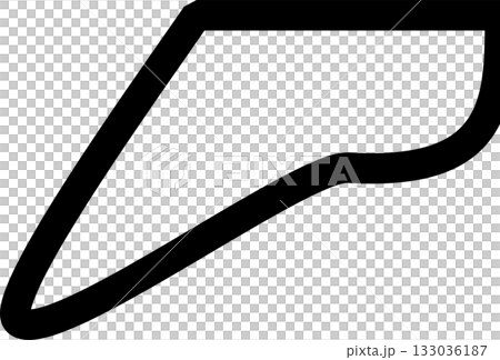 Triangle line bold. Geometric graphic element 133036187