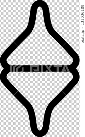 Triangle line bold. Geometric graphic element Triangle line bold. Geometric graphic element 133036189