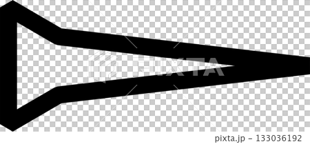 Triangle line bold. Geometric graphic element 133036192