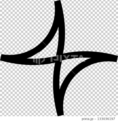 Triangle line bold. Geometric graphic element 133036197