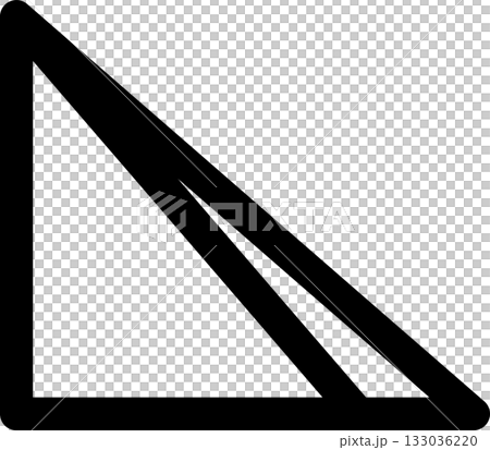 Triangle line bold. Geometric graphic element Triangle line bold. Geometric graphic element 133036220