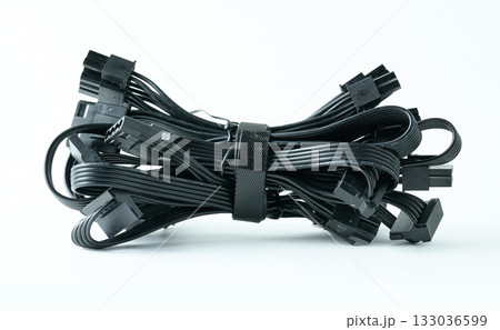 Cables are bundled neatly for organization and storage Cables are bundled neatly for organization and storage 133036599