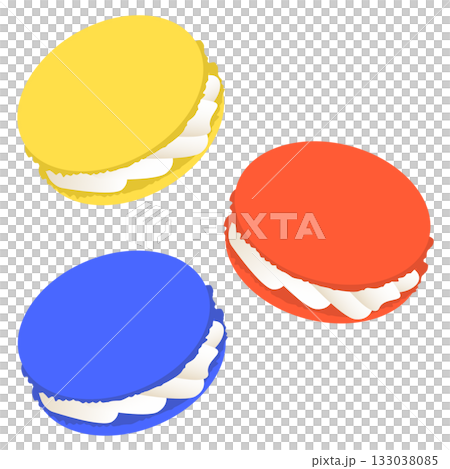 多彩杏仁餅的插圖 133038085