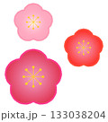 シンプルな梅の花のイラスト 133038204