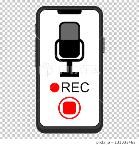 ボイスレコーダーアプリの画面 133038468
