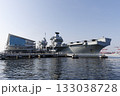 東京国際クルーズターミナルに停泊中のイギリス空母プリンス・オブ・ウェールズ 133038728