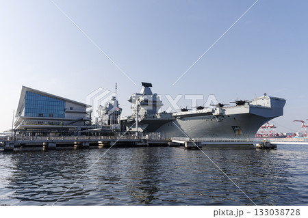 東京国際クルーズターミナルに停泊中のイギリス空母プリンス・オブ・ウェールズ 東京国際クルーズターミナルに停泊中のイギリス空母プリンス・オブ・ウェールズ 133038728