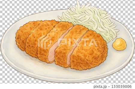 ほのかな感じの薄いラインドローイングイラスト 133039806