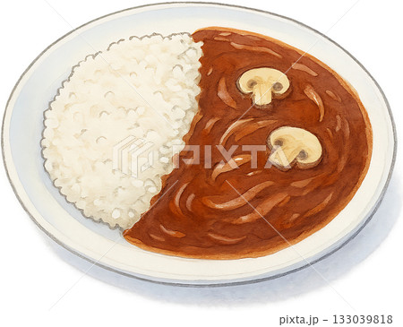 ほのかな感じの薄いラインドローイングイラスト 133039818