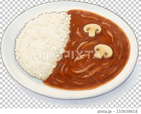 ほのかな感じの薄いラインドローイングイラスト 133039818