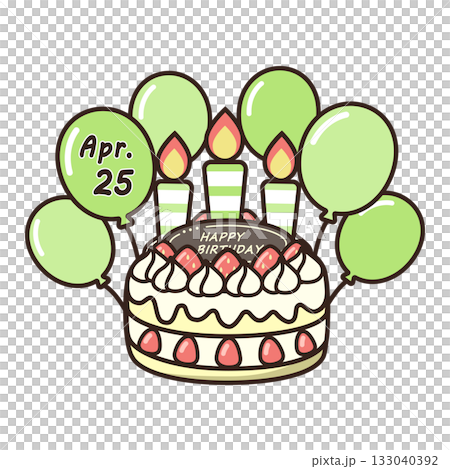 誕生日ケーキ 133040392