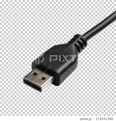 USB Connector Close-Up Showcasing Intricate Details of Electronic Accessory 133041366