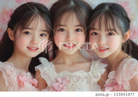 かわいいアジア人の女の子 かわいいアジア人の女の子 133041977