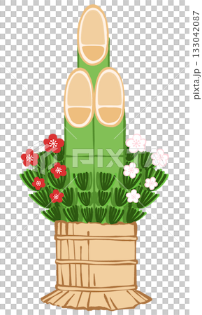 門松のイラスト　そぎ 133042087